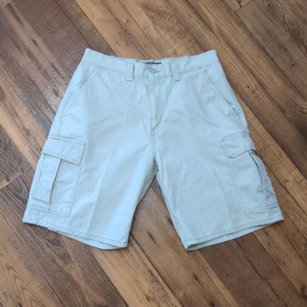 Levi's VTG SilverTab Shorts Men's 33 Beige Cotton Cargo Y2K